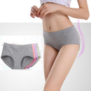Women Mid Waist Natural cotton Hipster Panties-black-M-JadeMoghul Inc.