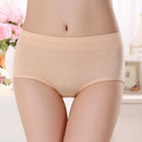 Women Mid Waist Natural cotton Hipster Panties-Khaiki-M-JadeMoghul Inc.