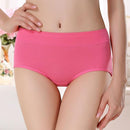 Women Mid Waist Natural cotton Hipster Panties-rose-M-JadeMoghul Inc.