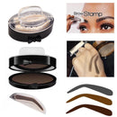 Women Natural Arched Eyebrow Stamp And Powder Palette Set-01 Grey Bridge shape-JadeMoghul Inc.