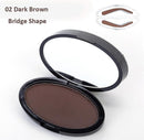 Women Natural Arched Eyebrow Stamp And Powder Palette Set-02 DB bridge shape-JadeMoghul Inc.