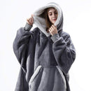 Women Oversized Hoodie Sweatshirt Winter Fleece Giant TV Blanket With Sleeves Hoodies Sweatshirts Women Clothes Moletom Feminino JadeMoghul Inc.