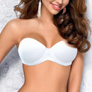 Women Padded Push Up Convertible Strap Bra-White-70A-JadeMoghul Inc.