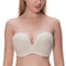 Women Padded Push Up Great Support Lace Strapless Bra-Black01-A-34-JadeMoghul Inc.