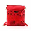 Women Patent Leather Cut Work Cross Body Bag-Red-22x24cm-JadeMoghul Inc.