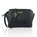 Women Patent Leather Messenger Crossbody Bag-Black-JadeMoghul Inc.