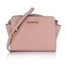 Women Patent Leather Messenger Crossbody Bag-pink-JadeMoghul Inc.