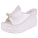 Women Platform Sandal Slippers With Pearl Detailing-white-5-JadeMoghul Inc.