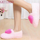 Women Plush Heart Soft And Cozy House Slippers