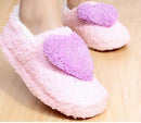 Women Plush Heart Soft And Cozy House Slippers