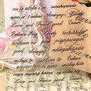 Women Poetic Words/ Vintage Font Design Water Transfer Nail Decal Sticker Sheet-15-JadeMoghul Inc.