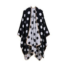 Women Polka Dot Cape /Poncho Wrap-1-JadeMoghul Inc.