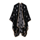 Women Polka Dot Cape /Poncho Wrap-3-JadeMoghul Inc.