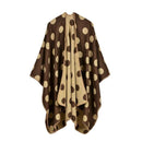 Women Polka Dot Cape /Poncho Wrap-4-JadeMoghul Inc.