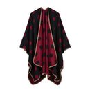 Women Polka Dot Cape /Poncho Wrap-6-JadeMoghul Inc.