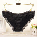 Women Polyester silk And Lace Panties-black XK-S-JadeMoghul Inc.
