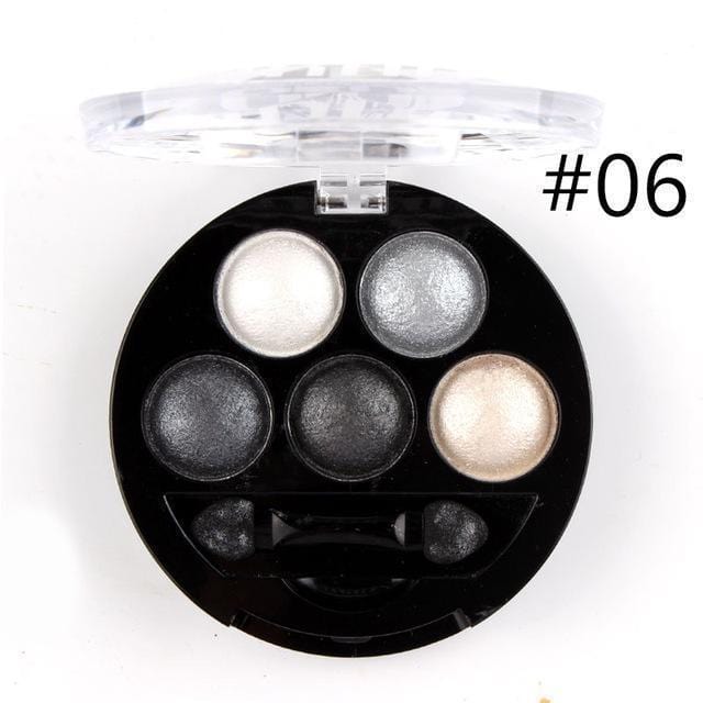 Women Professional High Pigment Metallic Eye Shadow Palette-06 Galaxy Silver-JadeMoghul Inc.