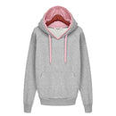 Women Pullover Drawstring Hoodie-gray-M-JadeMoghul Inc.