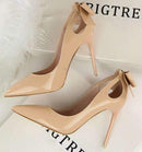 Women Pumps - High Heel Dress Shoes - Women Stilettos-Nude-4.5-JadeMoghul Inc.