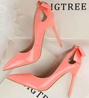 Women Pumps - High Heel Dress Shoes - Women Stilettos-Pink-4.5-JadeMoghul Inc.