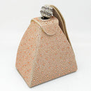 Women Pyramid Shaped Evening Wristlet With Rhinestone Detailing-same as photo 1-JadeMoghul Inc.
