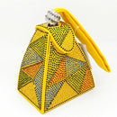 Women Pyramid Shaped Evening Wristlet With Rhinestone Detailing-same as photo 10-JadeMoghul Inc.