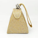 Women Pyramid Shaped Evening Wristlet With Rhinestone Detailing-same as photo 2-JadeMoghul Inc.