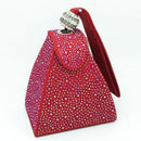 Women Pyramid Shaped Evening Wristlet With Rhinestone Detailing-same as photo 4-JadeMoghul Inc.