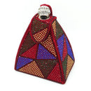 Women Pyramid Shaped Evening Wristlet With Rhinestone Detailing-same as photo 8-JadeMoghul Inc.