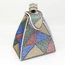 Women Pyramid Shaped Evening Wristlet With Rhinestone Detailing-same as photo 9-JadeMoghul Inc.