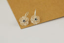 Women Real 925 Sterling Silver Handmade Flower Earrings--JadeMoghul Inc.