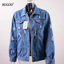 Women Regular Length Basic Denim Jacket AExp