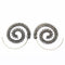Women Romantic Ethnic Spiral Hoop Earrings-Bronze-JadeMoghul Inc.