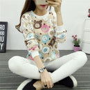 Women's Cute Teddy Bear/Panda Warm Round Neck Sweater