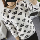 Women's Cute Teddy Bear/Panda Warm Round Neck Sweater