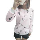 Women's Cute Teddy Bear/Panda Warm Round Neck Sweater