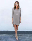 Women's Loose Casual Vintage Chiffon Dress