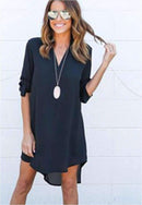 Women's Loose Casual Vintage Chiffon Dress