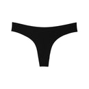 Women Seamless Cotton Brazilian Briefs-Black-L-JadeMoghul Inc.