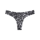 Women Seamless Cotton Brazilian Briefs-Leopard Black-L-JadeMoghul Inc.