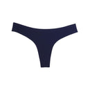 Women Seamless Cotton Brazilian Briefs-Navy-L-JadeMoghul Inc.