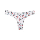 Women Seamless Cotton Brazilian Briefs-Small Floral Blue-L-JadeMoghul Inc.