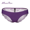 Women Seamless Cotton Breathable Lace Panties-apricot-L-JadeMoghul Inc.