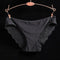 Women Seamless Cotton Breathable Lace Panties-black-L-JadeMoghul Inc.