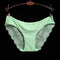 Women Seamless Cotton Breathable Lace Panties-green-L-JadeMoghul Inc.