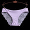 Women Seamless Cotton Breathable Lace Panties-Lavender-L-JadeMoghul Inc.