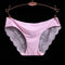 Women Seamless Cotton Breathable Lace Panties-pink-L-JadeMoghul Inc.