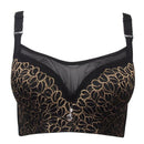 Women Sexy Floral Lace Underwire Push Up Bra-black-C-85 38-JadeMoghul Inc.