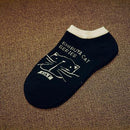 Women Short Ankle Length Cat Print Cotton Socks-ws63-One Size-JadeMoghul Inc.
