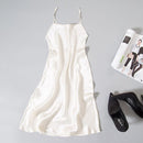 Women Silk Sleeveless Night Gown In Solid Colors